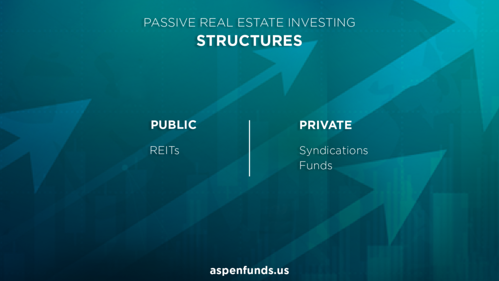 Structures of passive real estate investments